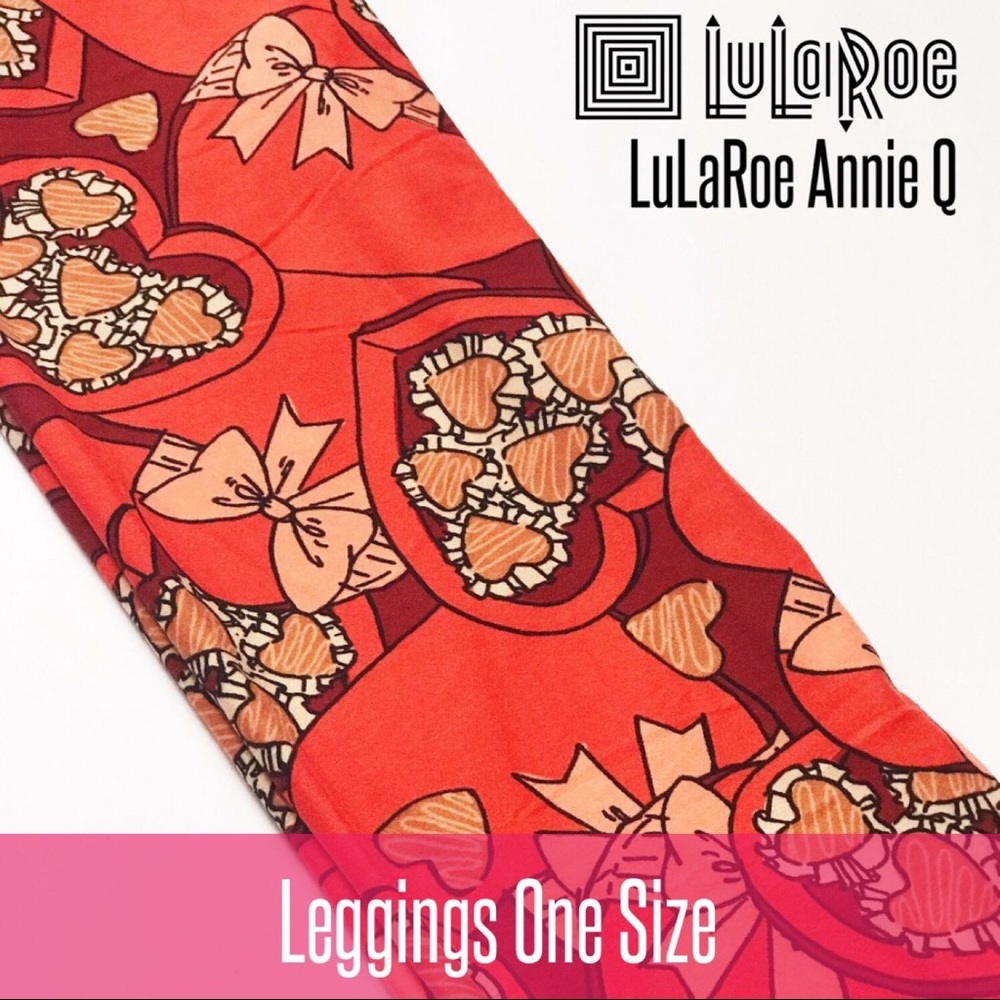 Lularoe Valentine's Day Leggings OS NWT